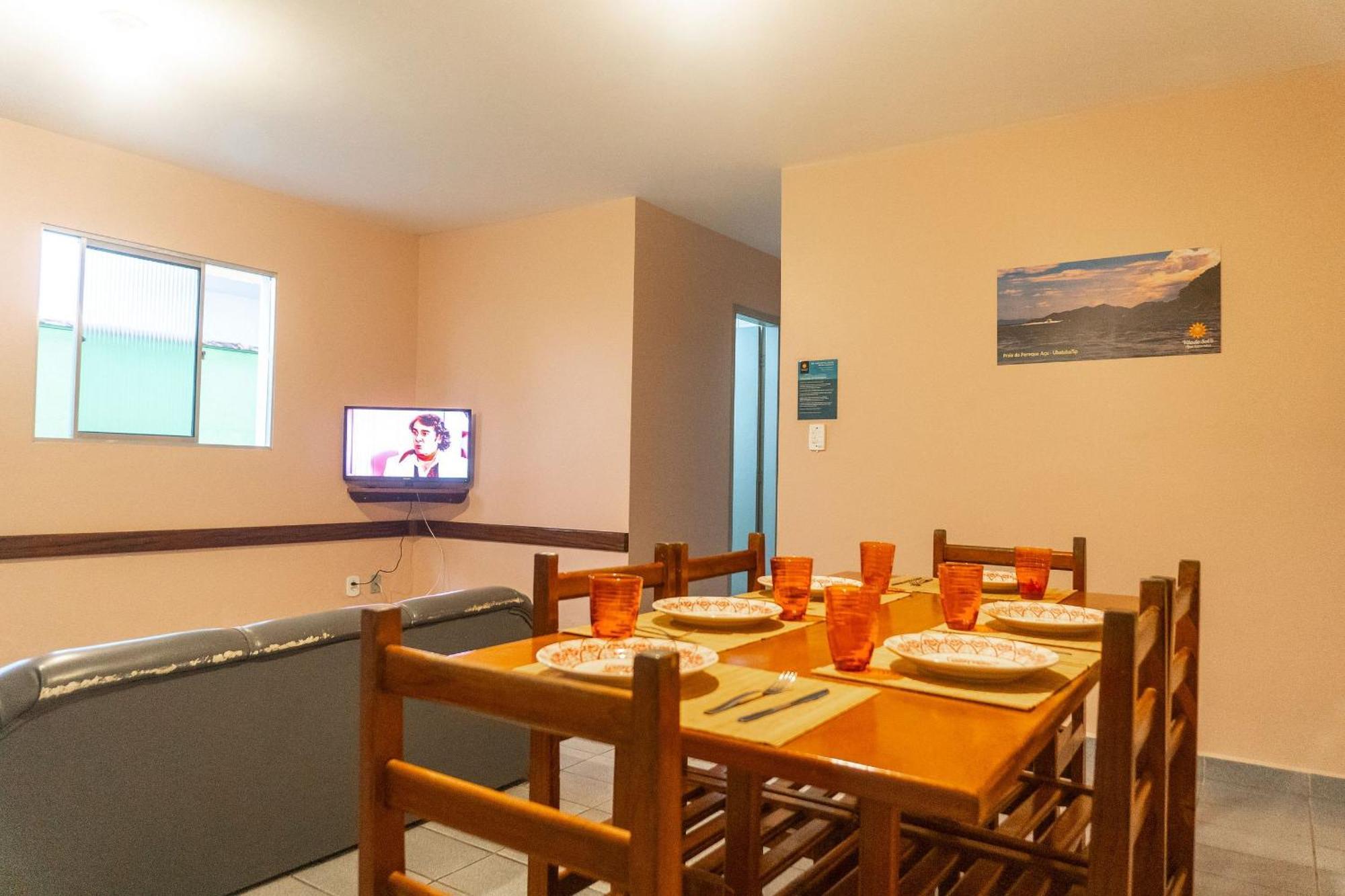 Apartamentos Incriveis Primeira Quadra Mar Wifi 우바투바 외부 사진